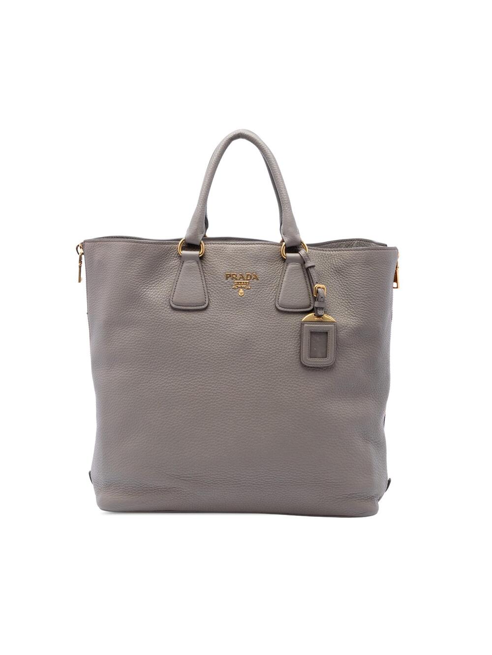 Prada Vitello Daino Side Zip Tote Pre- #359448P61B